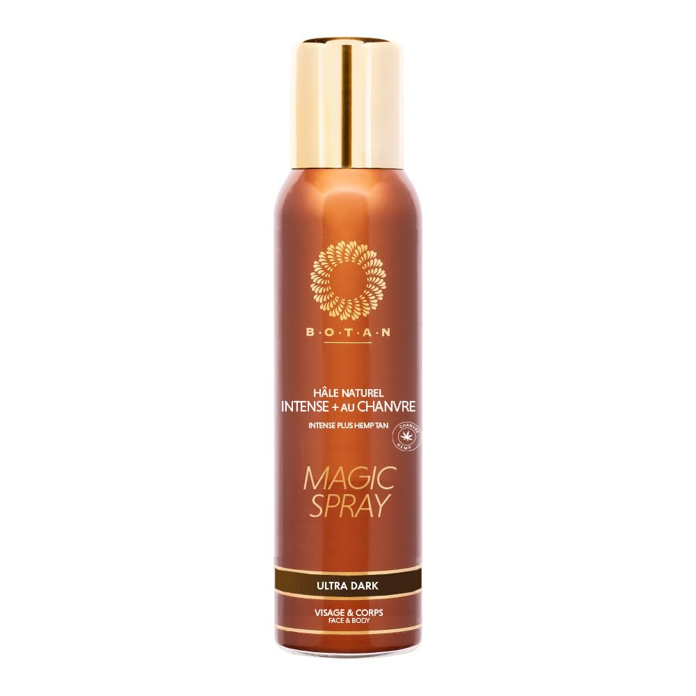 BOTAN Cosmetics - Spray autoabbronzante Al Canapa Intense+ 125 ml - abbronzatura naturale e radiante - Vegano e analcolico