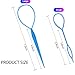 ZTRHYOO 6pcs Pony Hair Tail Tools, Hair Loop Styling Tool French Braiding Hair Tool, Hair Braid Accessories Ponytail Maker for Women Girls, Ponytail Hair Pull Through Tool (2pink+2blue+2purple)