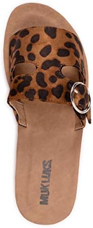 MUK LUKS womens About You - Tan Slide Sandal, Tan, 9 US | Image 4