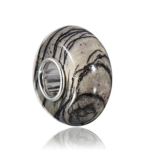 MATERIA 925 argento perline ciondolo pietra