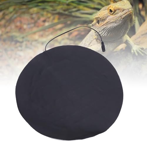 Alfombrilla eléctrica para reptiles GLOGLOW, redonda, 3 niveles de temperatura miniatura 4