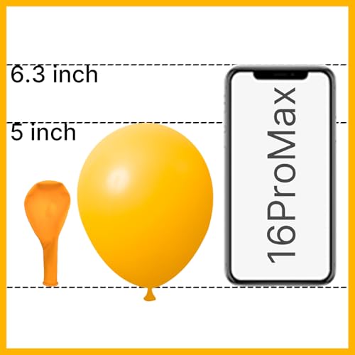 Image of PartyWoo Mustard Yellow Balloons 100pcs 5 Inch Yellow Fall Balloons for Birthday Graduation Gender Reveal Engagement Baby Shower Bee Summer Sunflower Little Cutie Lemon Party Decorations Yellow-Y10