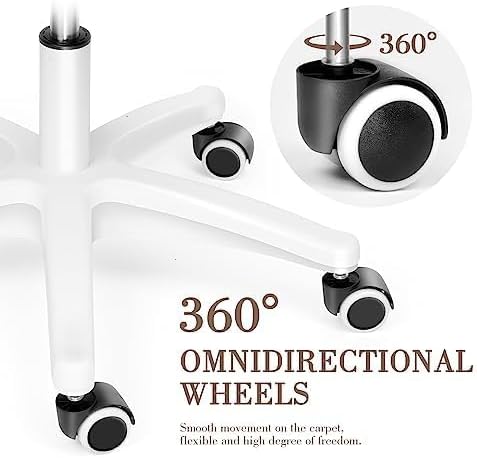 Miniatura 5 de Linda silla de oficina para el hogar, sillas de computadora, sillas de tareas ajustables, silla de oficina moderna, maquillaje giratorio de 360,