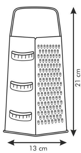 Tescoma Grater 6 Sides Handy, Assorted, 13.5 x 11.4 x 21.6 cm