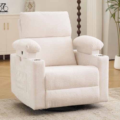 Rocking Chair Nursery with Adjustable Armrests, Electric...
