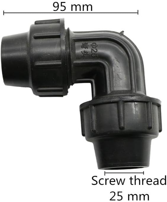 3/4インチ 90度 パイプジョイント ロックナット ホースベンドコネクタ 農業用 点滴灌漑継手 パイプ 1個