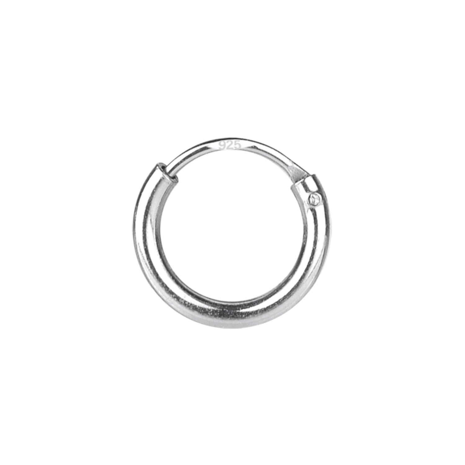 Via Mazzini 92.5-925 Sterling Silver Silver Plated Silver Shimmer Pierced 8mm Bali Nose Ring for Women And Girls (NR0320) 1 Pc (B0D4HJBHV9) Amazon Price History, Amazon Price Tracker