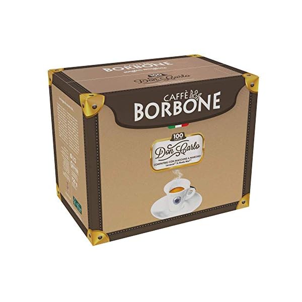Caffè Borbone Café Don Carlo, Mezcla Negra - 100 Cápsulas - Compatibles con las Cafeteras Lavazza, A Modo Mio - Imagen 4