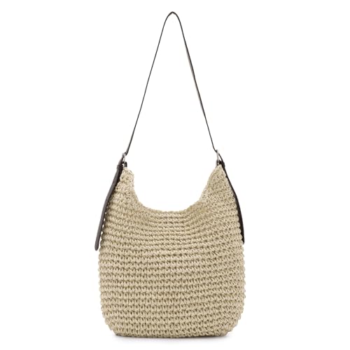 Sac bandoulière tissé en paille pour des vacances d'été bohèmes à la plage