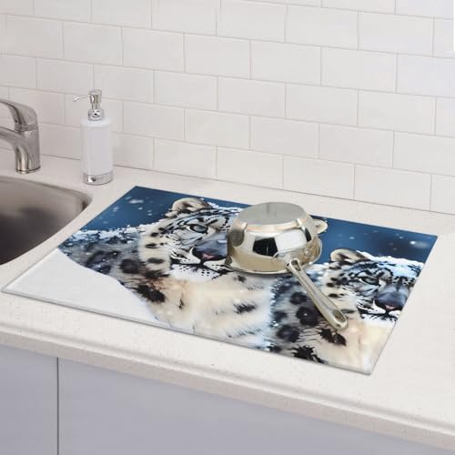 Blue Eyed Snow Leopard H튣}bg Lb`JE^[p z}CNt@Co[pbh o[Vu \ ؂胉bN}bg 18C` x 24C` z[Lb`A_CjO[AItBXp ȒP