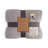 DEMDACO Mr. & Mrs. Gray Foot Pocket Blanket - Together Time Collection - Cozy Living Room Throw for Couples - Romantic Home Decor Gift - Snuggle Blanket for Two - Soft, Warm Winter Throw - 60' x 70'