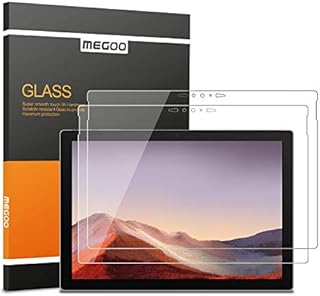 MEGOO [2 pack] Screen Protector for New Surface Pro 7 Plus/Surface Pro 7, Ultra Clear/High Response/Tempered Glass, Compatible for Microsoft Surface Pro 7 Plus/Surface Pro 7 12.3 Inch (2019 Release)