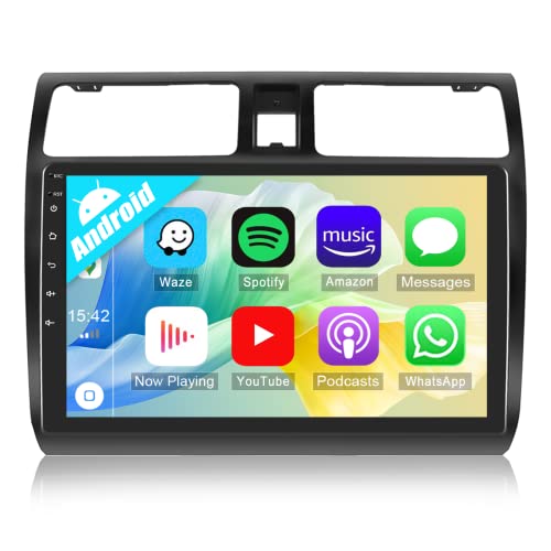 CAMECHO Android 11 Radio 2 DIN con Wireless Carplay Android Auto para Suzuki Swift (2003-2010),Auto Radio Touch Display10,1 Pulgadas Pantalla Táctil con GPS WiFi FM RDS Buletooth Manos Libres+Camara