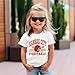 AG AGUU Football Shirts for Toddler Boys Girls Football Team T-Shirt Fans Lover Tees Kid Game Day Outfit Summer Tops(White,5-6T)