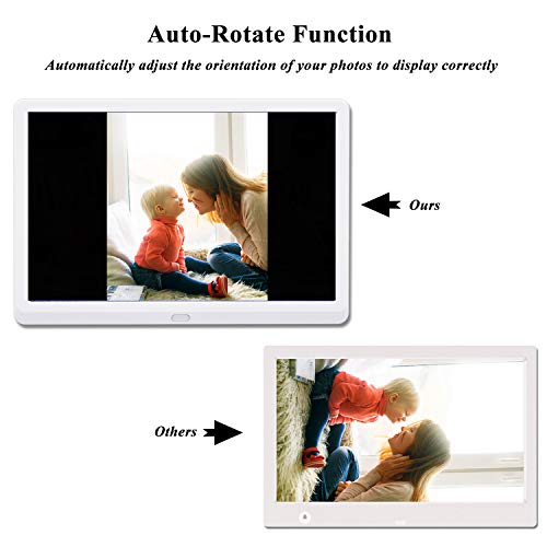 Image of Atatat 10 Inch Digital Photo Frame with 1920x1080 IPS Screen, Digital Picture Frame with 1080P Video, Music, Slideshow, Adjustable Brightness, Auto Rotate, Photo Deletion, Remote, Support SD Card,USB