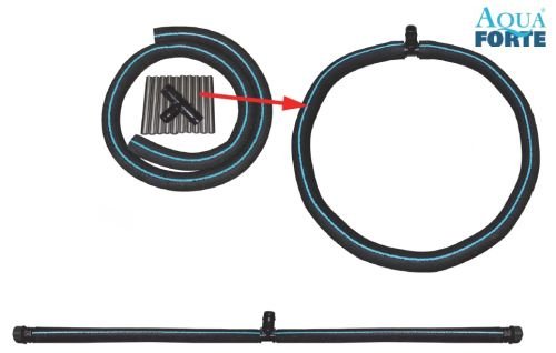 Aqua Forte Rubber Aerator Hose Black