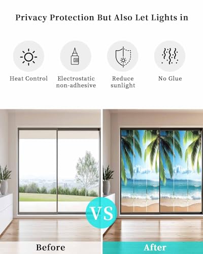 Película Decorativa para Ventanas 19.6" x 39.3" Azul miniatura 5