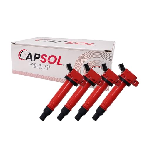 CAPSOL 強化イグニッションコイル 4本セット 1台分 アルファード ANH20W 互換品 90919-02247 90919-02248 90919-02260 点火 制御 交換