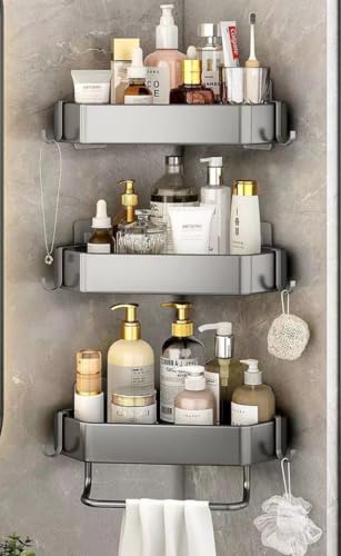 Royal-Pro Self Adhesive Drill Free Bathroom Organsier Shelf for W...