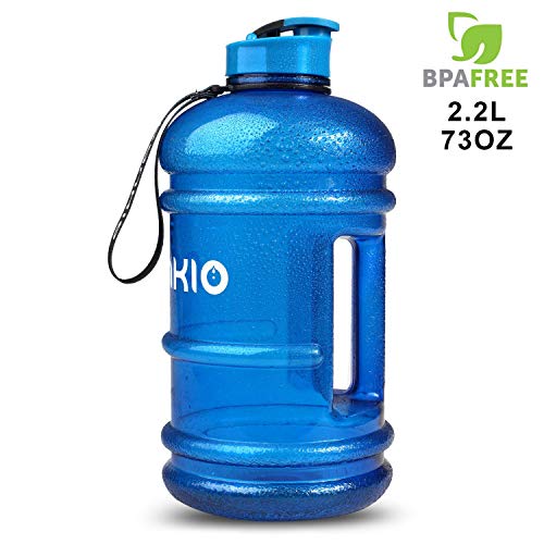PANKIO Water Jug 2.2L Big Water Bottle 73OZ Half Gallon Sports Water Bottle