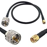 Permite conectar SO-239 y SMA hembra, cable de extensión de antena de pérdida ultrabaja para tarjeta PCI, punto de acceso, impedancia: 50 ohmios