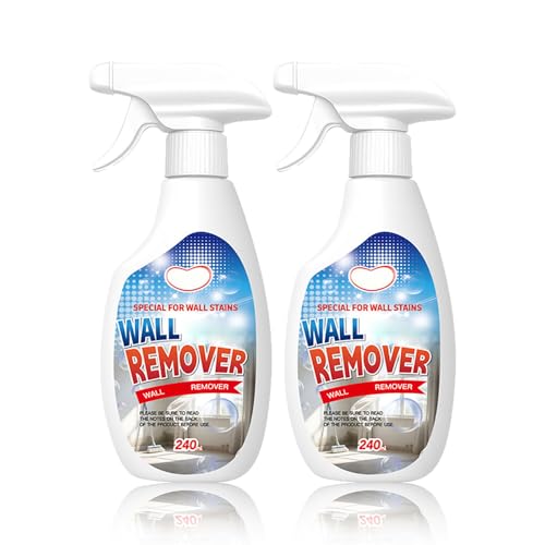 2 Stück Wall Cleaner Spray Wall Remover Spray 240ml Highly Effective Multi-Surface Stain Cleaner Long-Term Protection Without Damaging the Wall