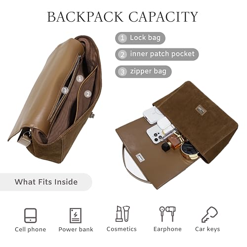 Frosted Genuine Leather Crossbody Bags for Women,Trendy Designer Shoulder Handbags,Everyday Purse Suede Tote Bag4