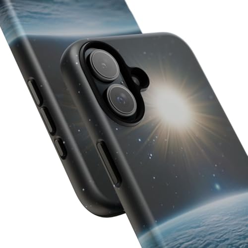 Coque rigide mate compatible iPhone 16 Plus bleu Terre de l'espace - 2