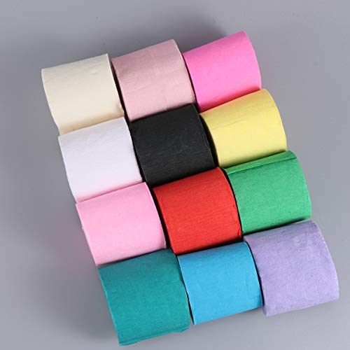 HEALLILY 12 rolos de papel crepe buquê de flores de papel para artesanato rolos de papel colorido pa