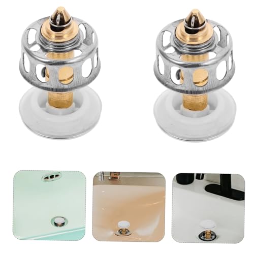 Filtro para desagüe de baño de acero inoxidable 6 piezas miniatura 6