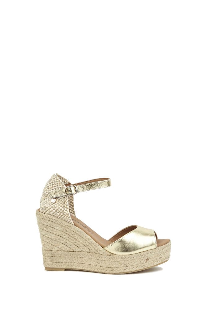  LA VALETA Charlene Peep Toe, oro, 39 EU