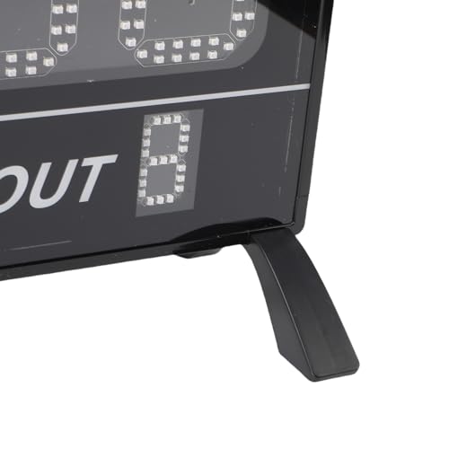 Marcador LED de béisbol 12 dígitos con brillo ajustable miniatura 6