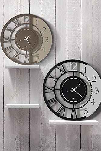 美品Arti & Mestieri 掛け時計 Arti e Mestieri 掛け時計 TRACK【BLACK】 壁掛け時計 輸入インテリア