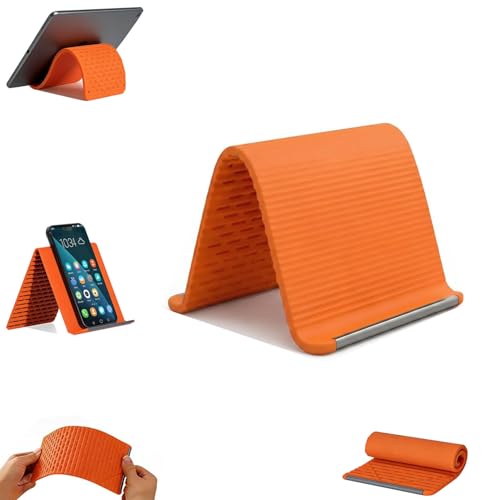 FAGOBYX Soporte de teléfono portátil de aluminio y silicona para ver vídeos cómodamente