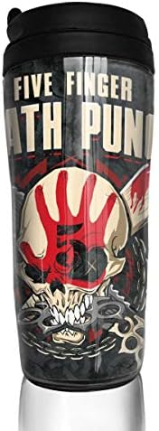 ROWANJEFFERS Five Finger Death Punch Travel Cap Double Wall Vacuum Insulated Coffee & Tea Mug 12 Oz