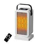 Small Space Heater for Indoor Use, Portable Desk Heater with 2s Instant Warmth, 1200W Ceramic Heating, Dual Power Modes, Timer & Overheat Protection – Personal Space Heater for Bedroom, Office, Home
