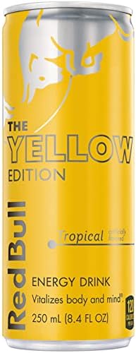 Red Bull Yellow Edition Energy Drink, Tropical, 8.4 Fluid Ounce
