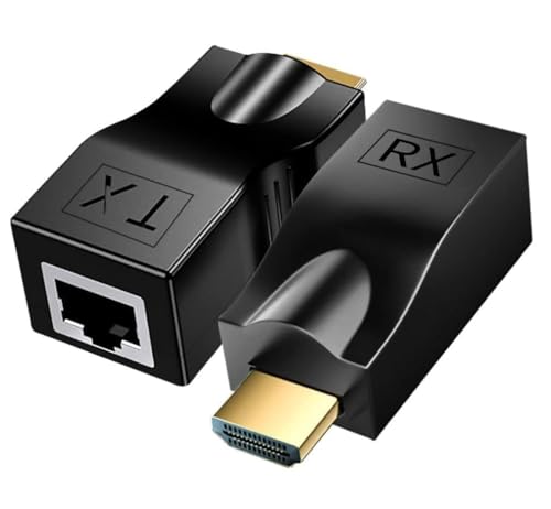 Image of NEXSA HDMI Extender Over Cat5e Cat6 RJ45 Network Cable Repeater