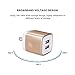 Wall Charger, FiveBox 2-Pack Dual Port USB Wall Charger Brick Plug Charger Box Charging Base 2.1A Charging Block Phone Charger Cube for iPhone X/8/6/6s/7 Plus, iPad, Samsung S8 S7 S6, Android, LG, ZTE