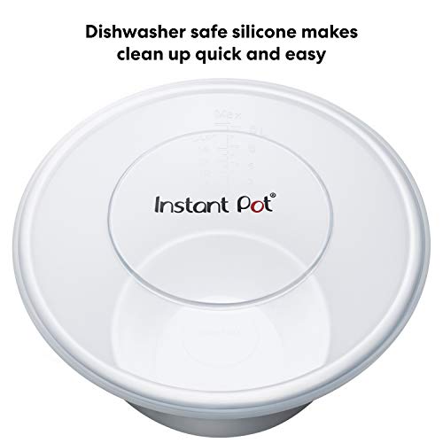 Instant Pot 8QT Silicone Lid, Compatible with 8-Qt Stainless-Steel Inner Pot, Bowl and Food Cover, Microwave Cover for Food, Transparent White - image 4