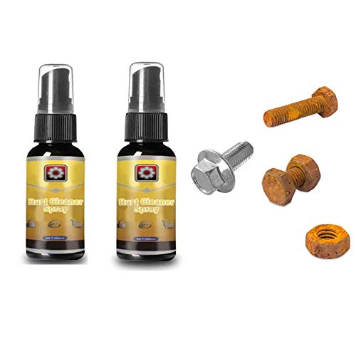 Rust Remover Spray, Fridge Rust Remover Multifunctional Car Parts Rust Cleaner Spray Wheel Hub Derusting Spray Rust Remover (1 piece30ML)