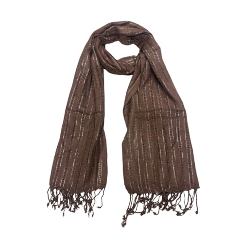 Image of Trends Women's Viscose Stole - Lightweight, Breathable Scarf for Girls | Sun Protection All-Season Wrap | Size 50 x 180 cm