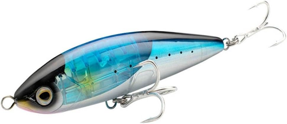 Floating Minnow Sinking Pencil Topwater Lure with Internal Flash Spinner - Saltwater Fishing for GT/Seabass/Tuna - High Density Design (70g/102g) - Long Casting, Anti-Bite Tail Hook