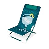 KASANOVA Strandstuhl Gin Tonic mit Kopfstütze