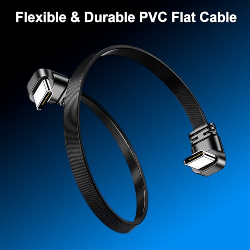 Image of Verilux Right-Angle C Type Charger Cable 10CM, PD 66W Type C Cable Fast Charging & 10Gbps Data Transfer, PVC Short USB C for iPhone 17 /16 /15, Galaxy S26 /S25 /S24, iPad, Laptop