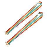 Breite anwendung: geeignet für sportauszeichnungen, anerkennungen von studenten und andere feierliche anlässe diese bänder bieten eine vielseitige lösung zum präsentieren, als medaillenband oder als metallband