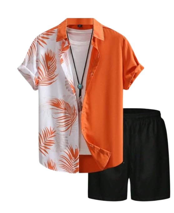 Co Ord Set for Men | Trendy Night Dress for Boys | T-Shirt and Shorts Combo for Lounge | Stylish Summer and Travel Wear |Men's Matching Two-Piece-image-48