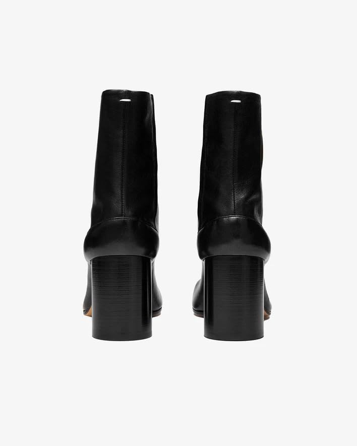 Beauty Cry Womens Tabi Boots Chunky Split Toe Ankle Leather Booties For Party Night Club Daily3