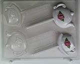 Teacup @ Teapot w/ rose decor AO068 All Occasion Chocolate Candy Mold