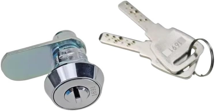 Zinc Alloy 180 Degree Rotating Cylindrical Lock Industrial Electrical Control Cabinet Door Accessories 1Pcs